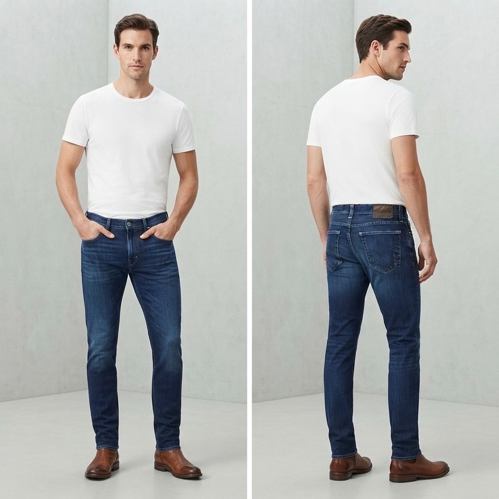 AG Adriano Goldschmied The Tellis Modern Slim Dark Wash Jeans 32x34 1783FXDARBK